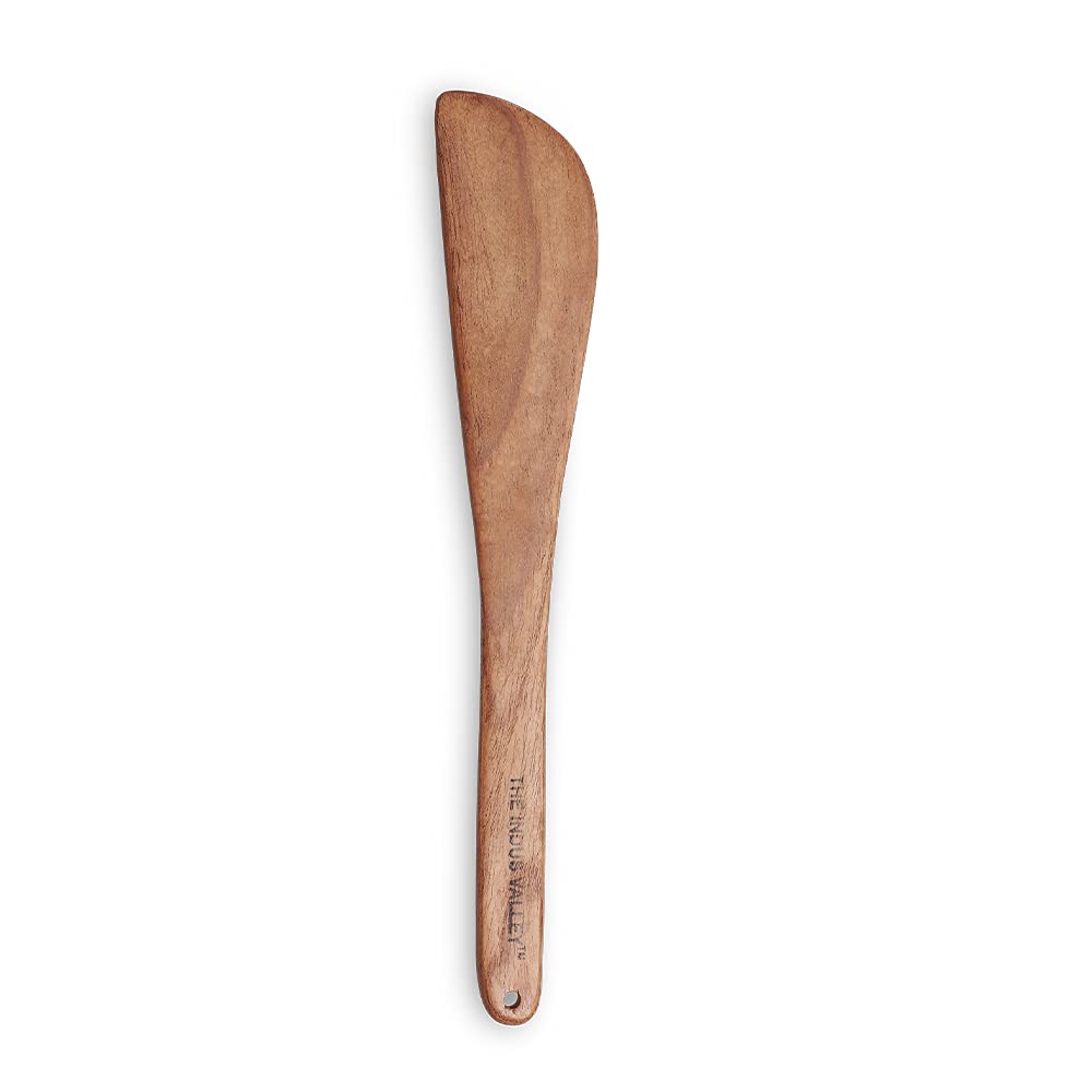 The Indus Valley Neem Wooden Cooking Ladle - Compact Flip