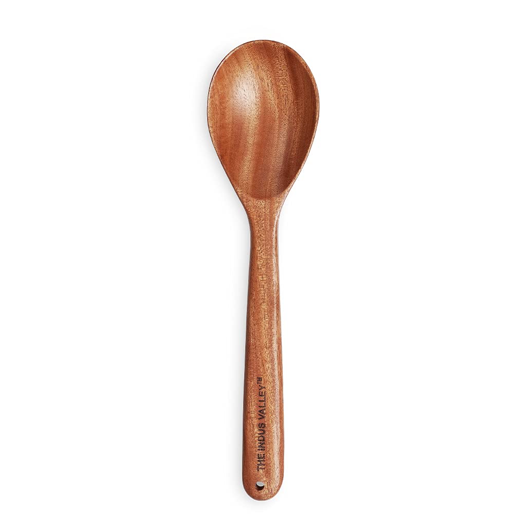 The Indus Valley Neem Wooden Cooking Ladle - Stir (Oval)