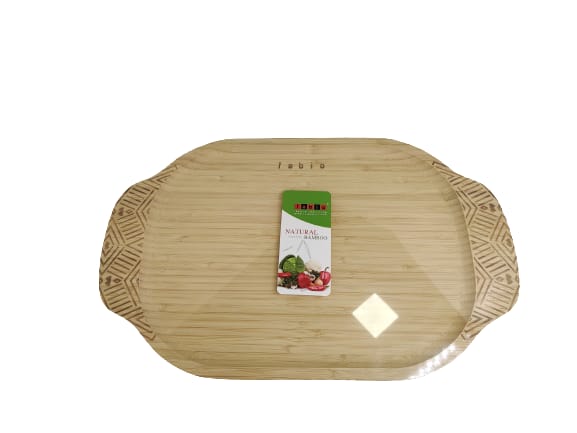 Fabio Bamboo Plate Octagon With Handle 