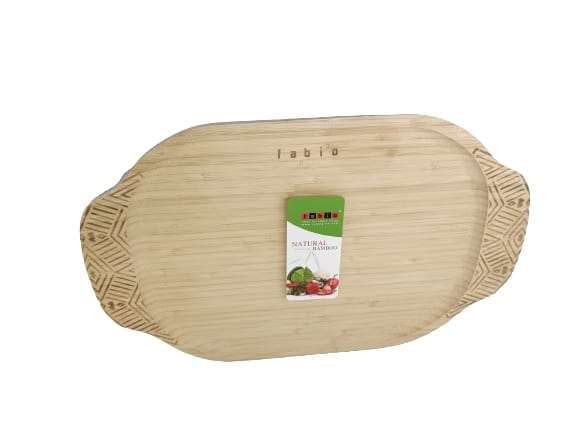 Fabio Bamboo Plate Octagon With Handle 