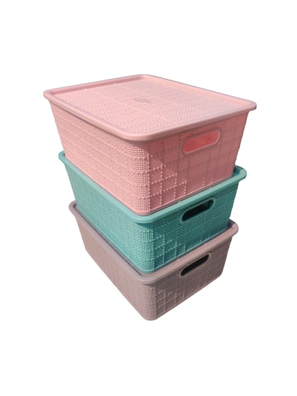 Selvel Storage Keeper Basket With Lid (Big) - 1 piece