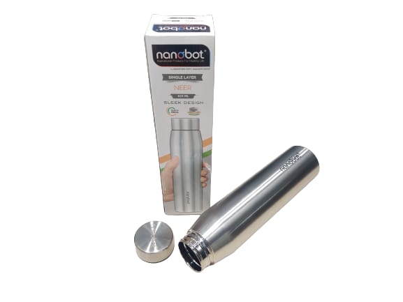 Nanobot Neer Sleek Stainless steel bottle 825ml - Plain 