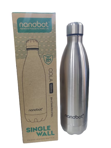 Nanobot Cola Single Wall Stainless Steel Bottle 1000ml