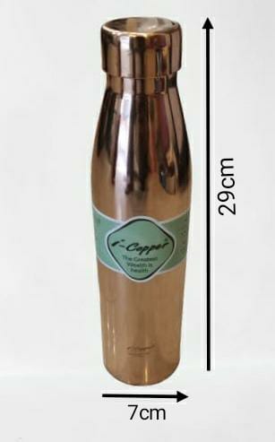 I-Copper Pure Copper Sleek Bottle 1000ml - Sleek