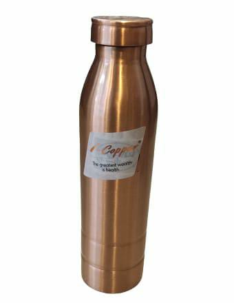 I-Copper Pure Copper Bottle Cylinder Shape 950ml - Rani