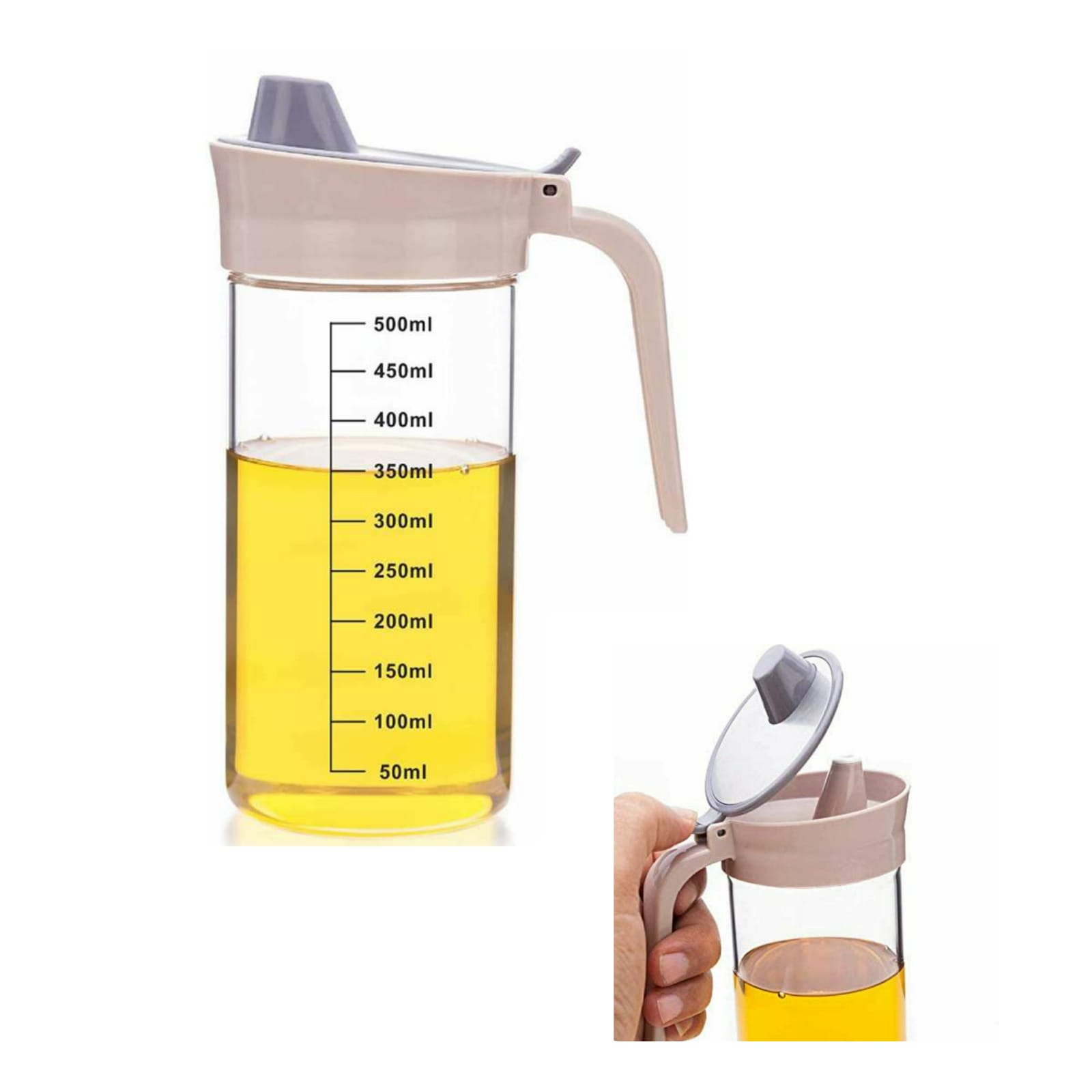 Signoraware Borosilicate Glass Oil Dispenser 500ml - 1429