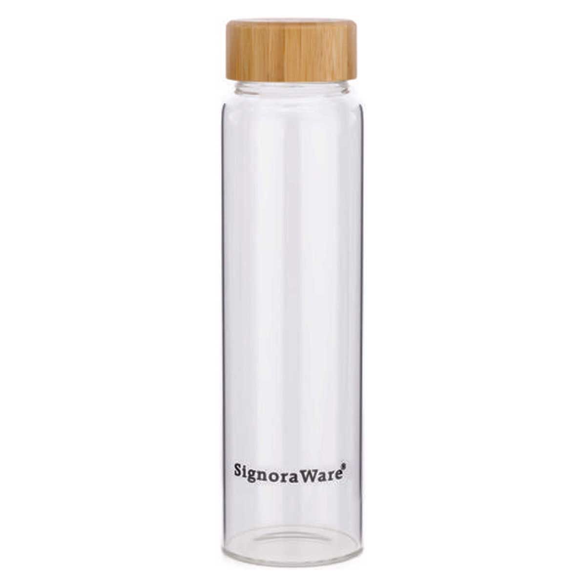 Signoraware bamboo Glass Bottle 500ml - 1451