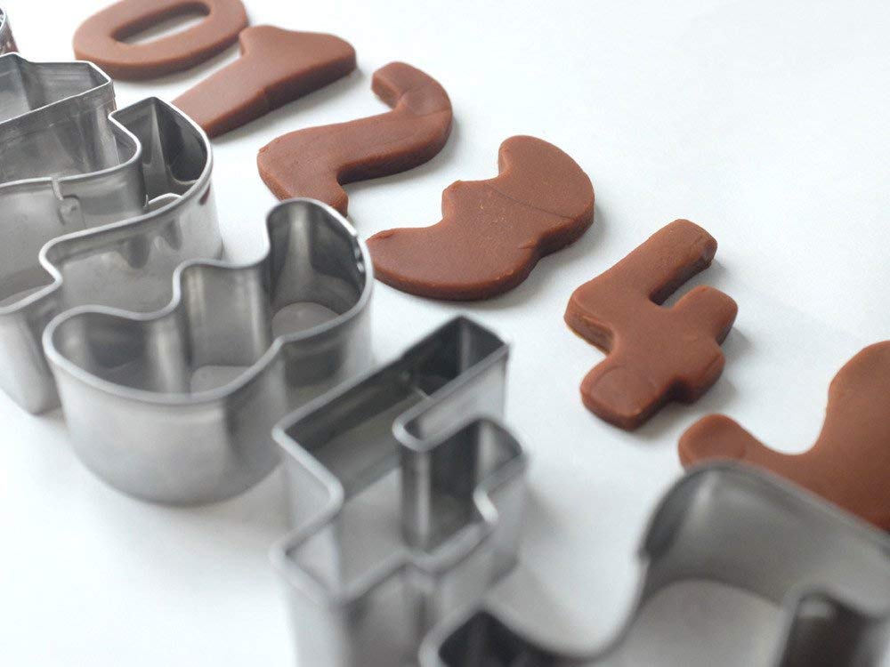 Kpa Remi Stainless Steel Number Cookie Cutters 0-9, - 10piece Pack