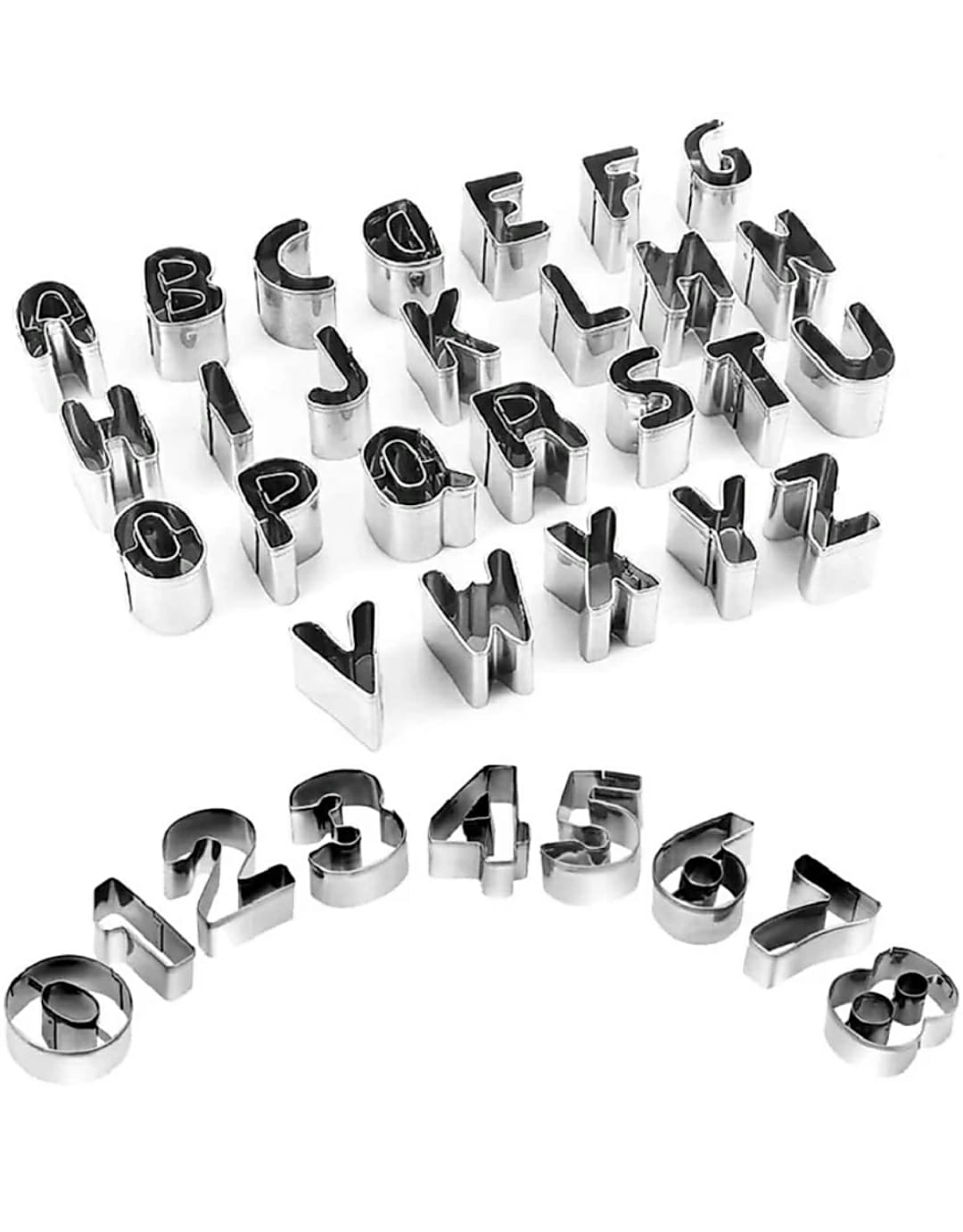 Kpa Remi Stainless Steel Alphabet and Numbers Cookie Cutters A-Z & 0-9, - 36piece Pack