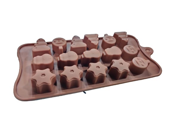 Seven Seas 15 piece  Silicone Chocolate Mould - Assorted Shape - SCH006