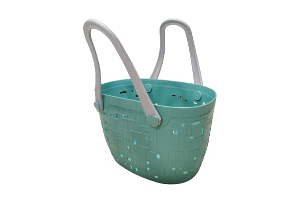Sama RR Oval Shape Shopping Basket with Silicone Handle Small, 1piece Pack  