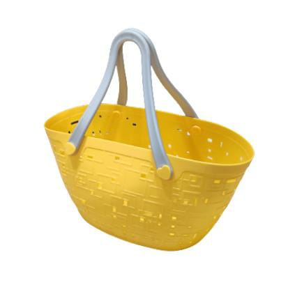 Sama RR Oval Shape Shopping Basket With Silicone Handle Medium, 1piece Pack