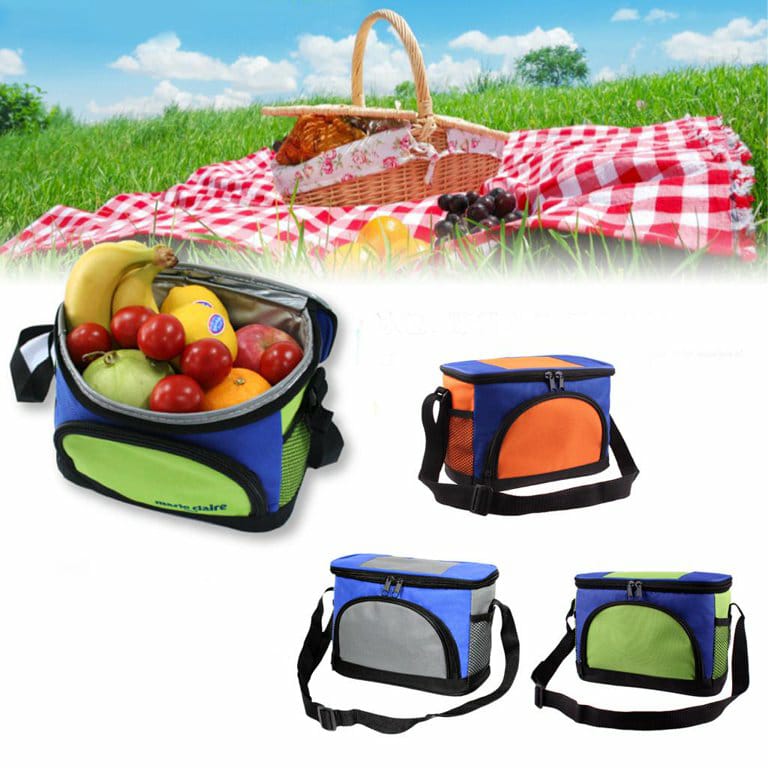 Sama Chasiy Insulated Lunch Bag Cooler Tote with Shoulder Strap for School, Picnic, Camping, Office