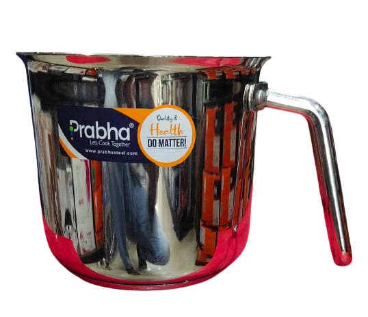 Prabha Encapsulated Base Stainless Steel Milk Pot Milk Boiler 1.8L and 14cm Without Lid